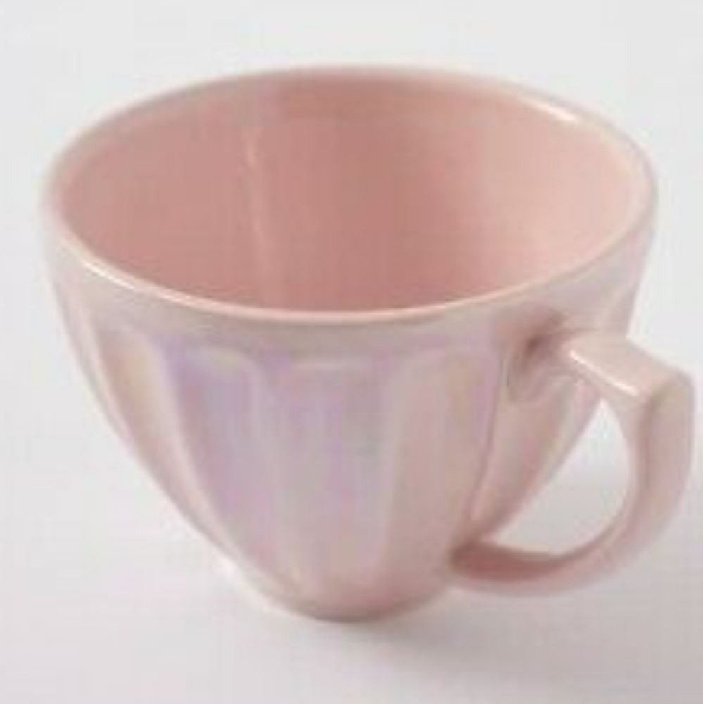 Anthropologie Lustre Latte - pink irridescent cup - Picture 5 of 10
